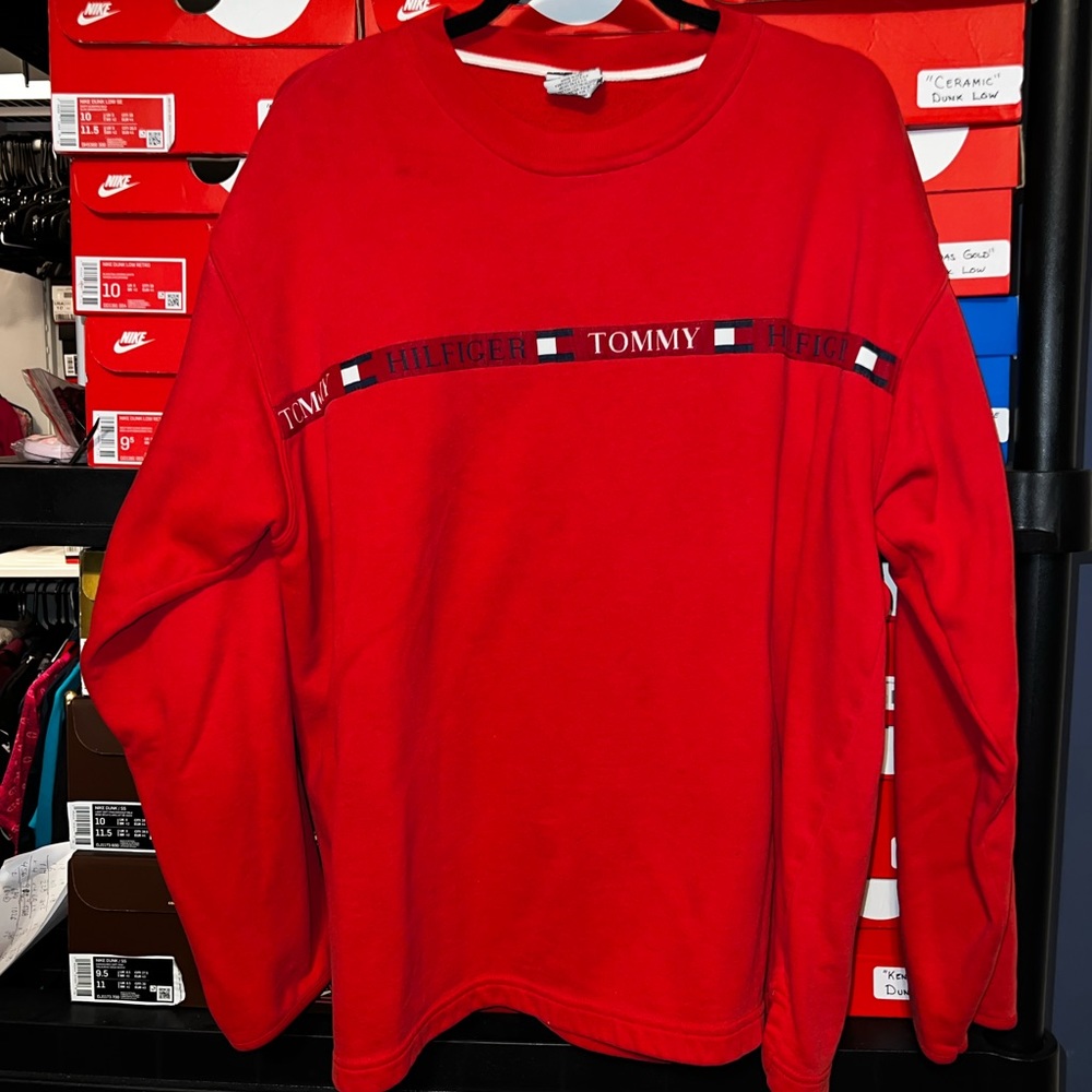 VINTAGE TOMMY HILFIGER CREWNECK SWEATSHIRT MENS XL